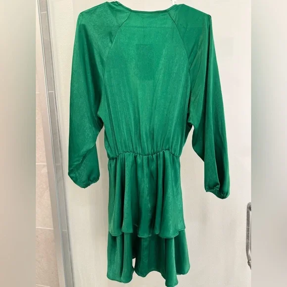 Elegant Green ZARA Women's Dress NWT - Picture 5 of 5